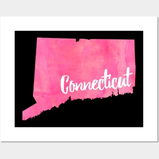 Pink Connecticut Posters and Art